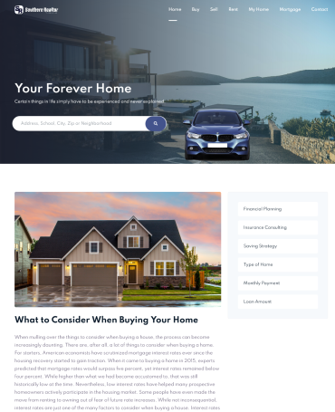 Southern Realtor Website Template